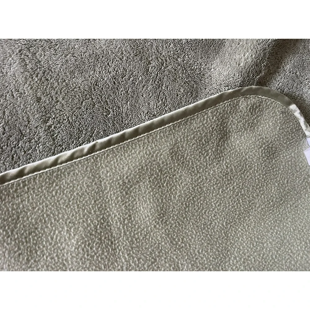 Carter's Baby Boy Green Security Blanket BABY Satin‎ Trim lovey 28